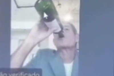 Milton Lívio Lemus Salles aparece de bermuda, fumando e bebendo de uma garrafa durante julgamento por videoconferência Tribunal de Justiça -  (crédito: Reprodução)