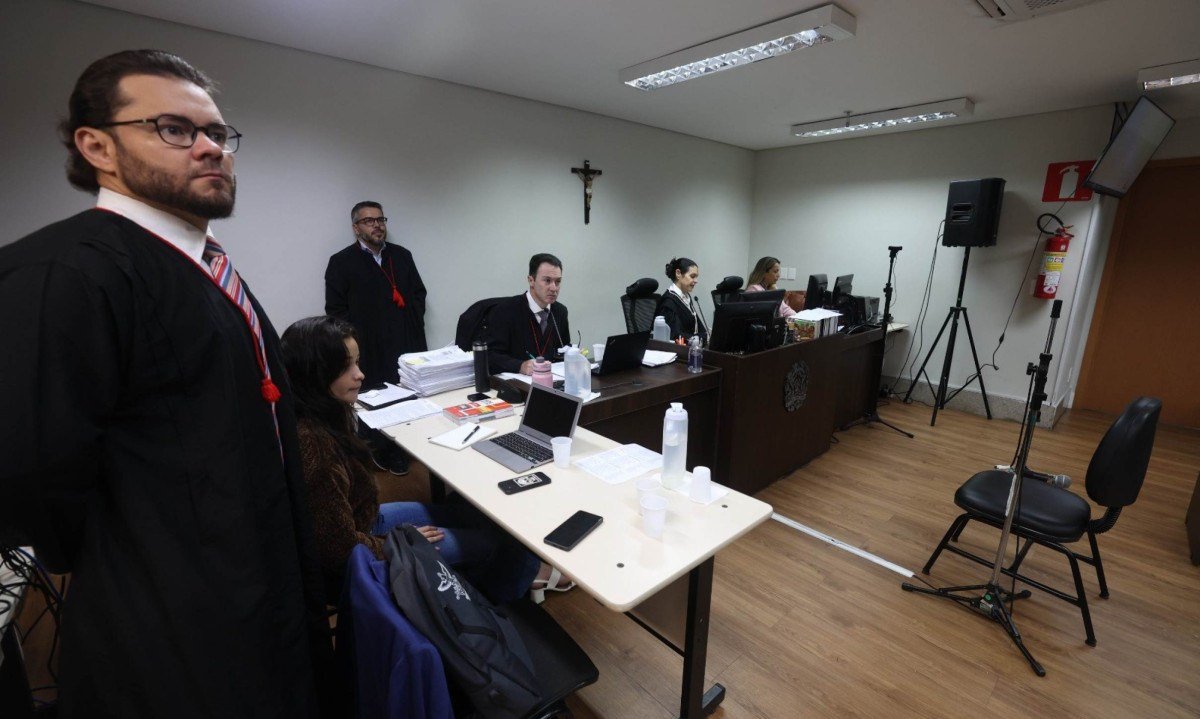 Samuel Paixão de Souza é o sexto e último réu a receber a sentença e aguardava em liberdade - (crédito: Cecília Pederzoli / TJMG)