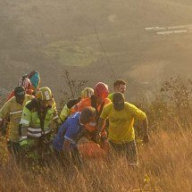 Mulher cai de parapente no Topo do Mundo, em Brumadinho - CBMMG