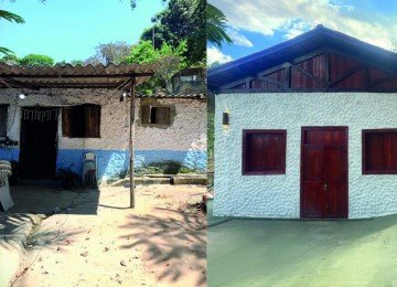 O antes e depois do Kilombo Manzo Ngunzo Kaiango -  (crédito: Divulgação/MPMG)