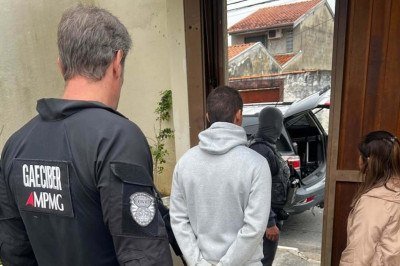 Investigado por crime contra criança de 11 anos foi preso em Pindamonhangaba (SP) -  (crédito: MPMG)