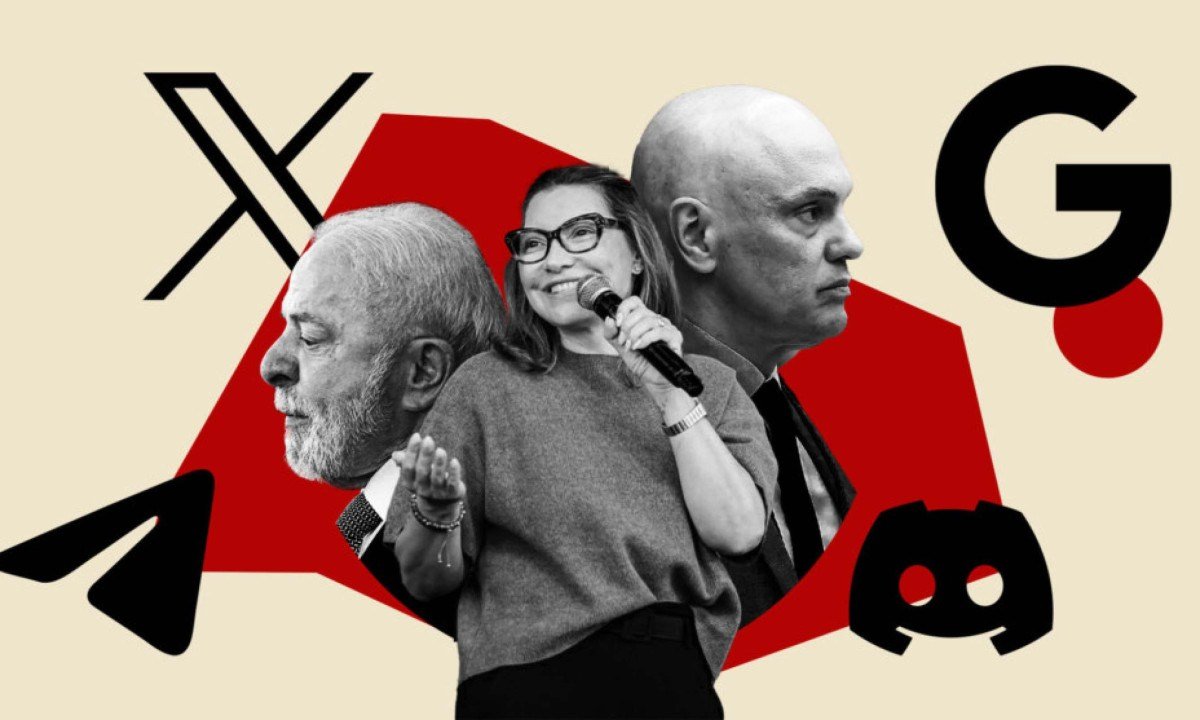 Caso Discord inflama, de novo, os embates de Lula com as plataformas de tecnologia - (crédito: Arte: Daniel Medeiros/PlatôBR)
