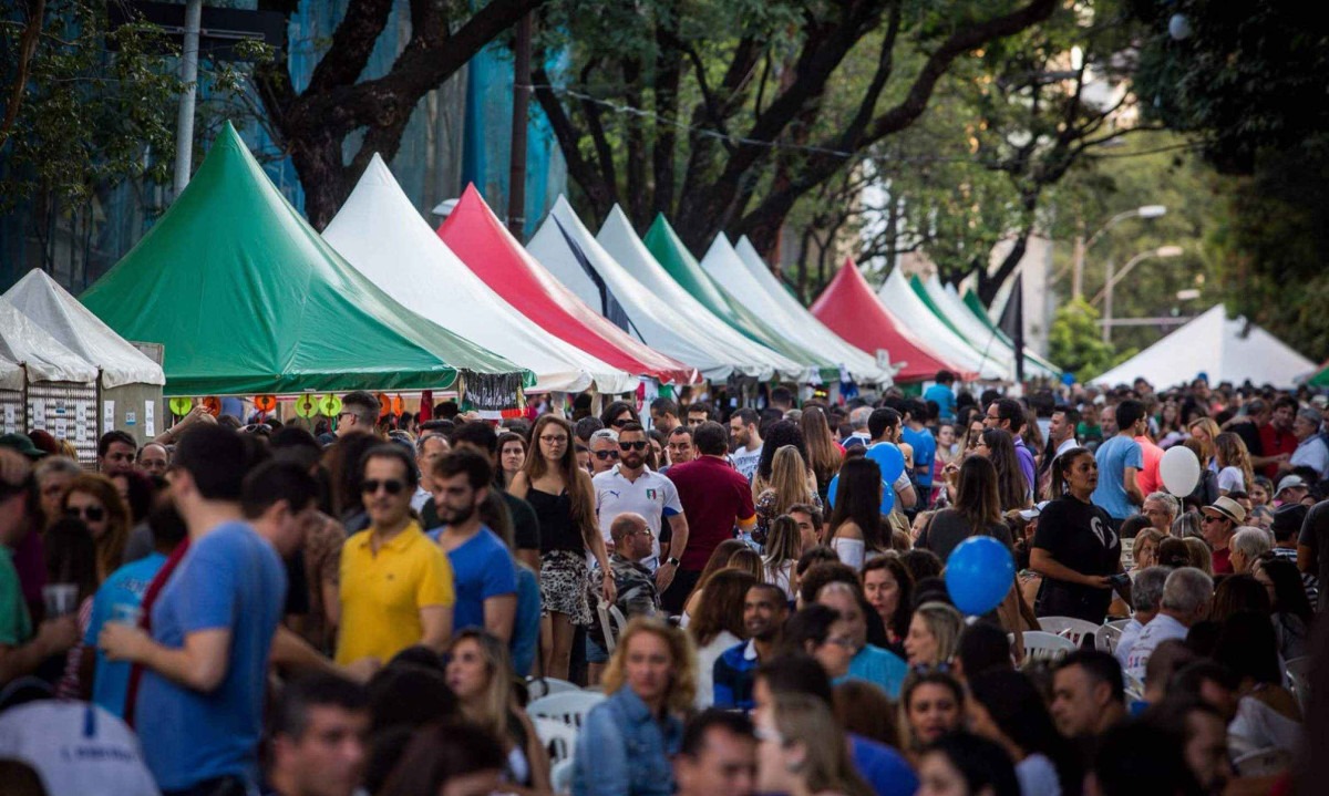 "Festa tradicional italiana" reúne gastronomia típica, música e danças folclóricas - (crédito: Divulgação)