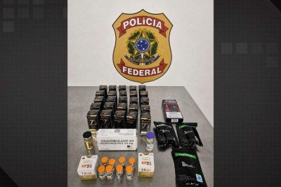 PF prende homem com mala de anabolizantes e remédios ilegais no Galeão -  (crédito: Tupi)