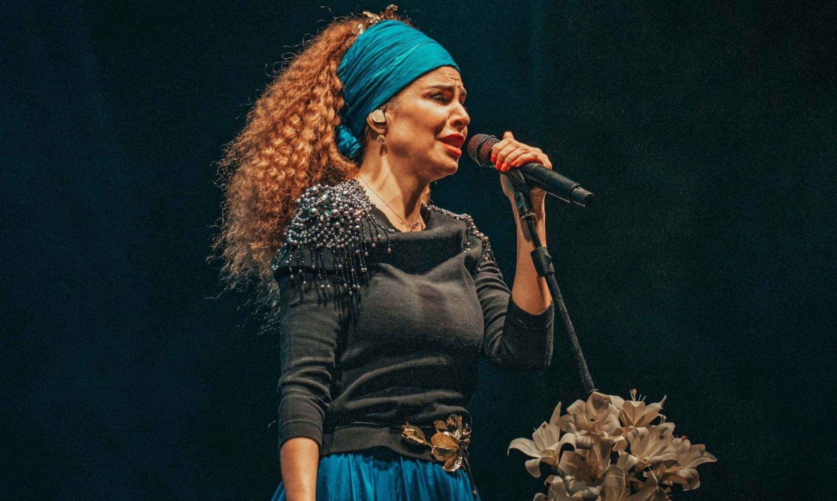 Vanessa da Mata se apresentou na final do 55º Festival Nacional da Canção, em Boa Esperança, em setembro de 2025 - (crédito: Elton Di Oliveira/Divulgação)