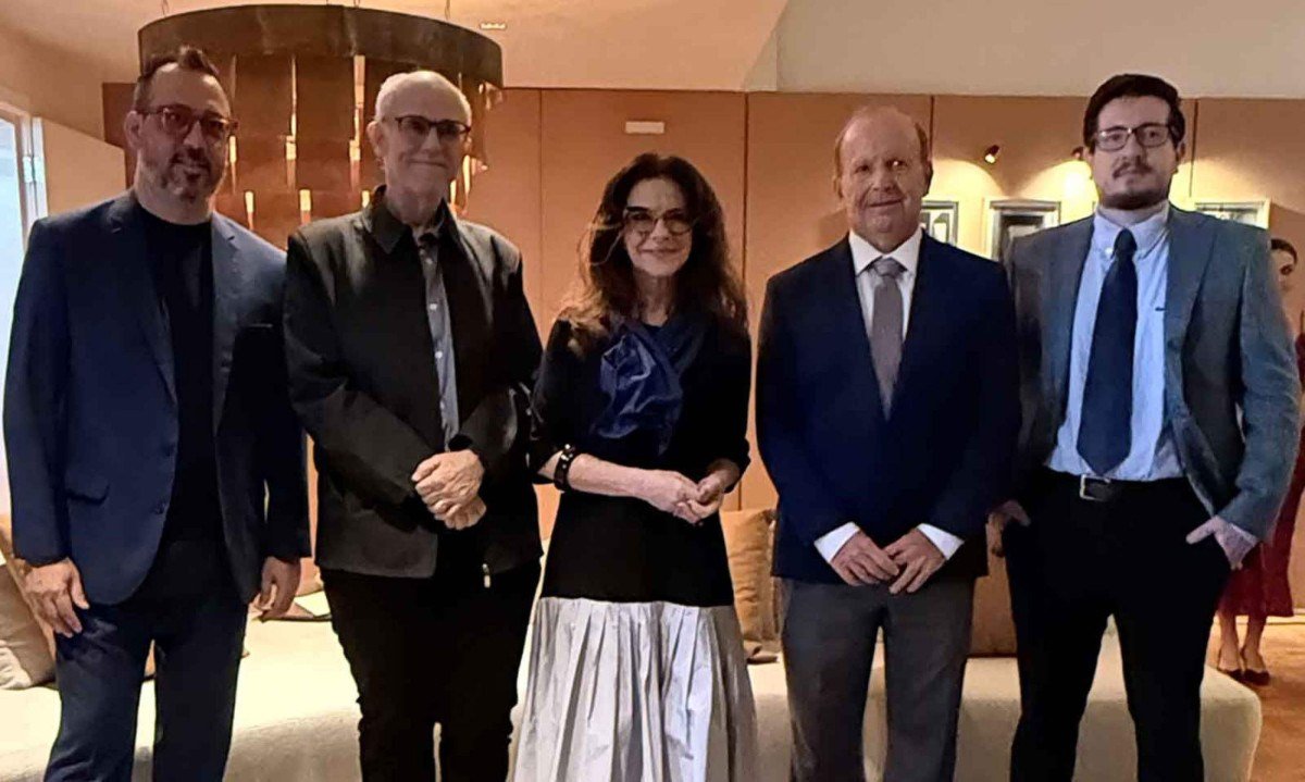  Eduardo Faleiro, Mozahir Salomão Bruck, Juliana Grillo, Carlos Barreto Ribas e Marcos Arrais e Silva -  (crédito: Isabela Teixeira da Costa/EM/D.A Press)