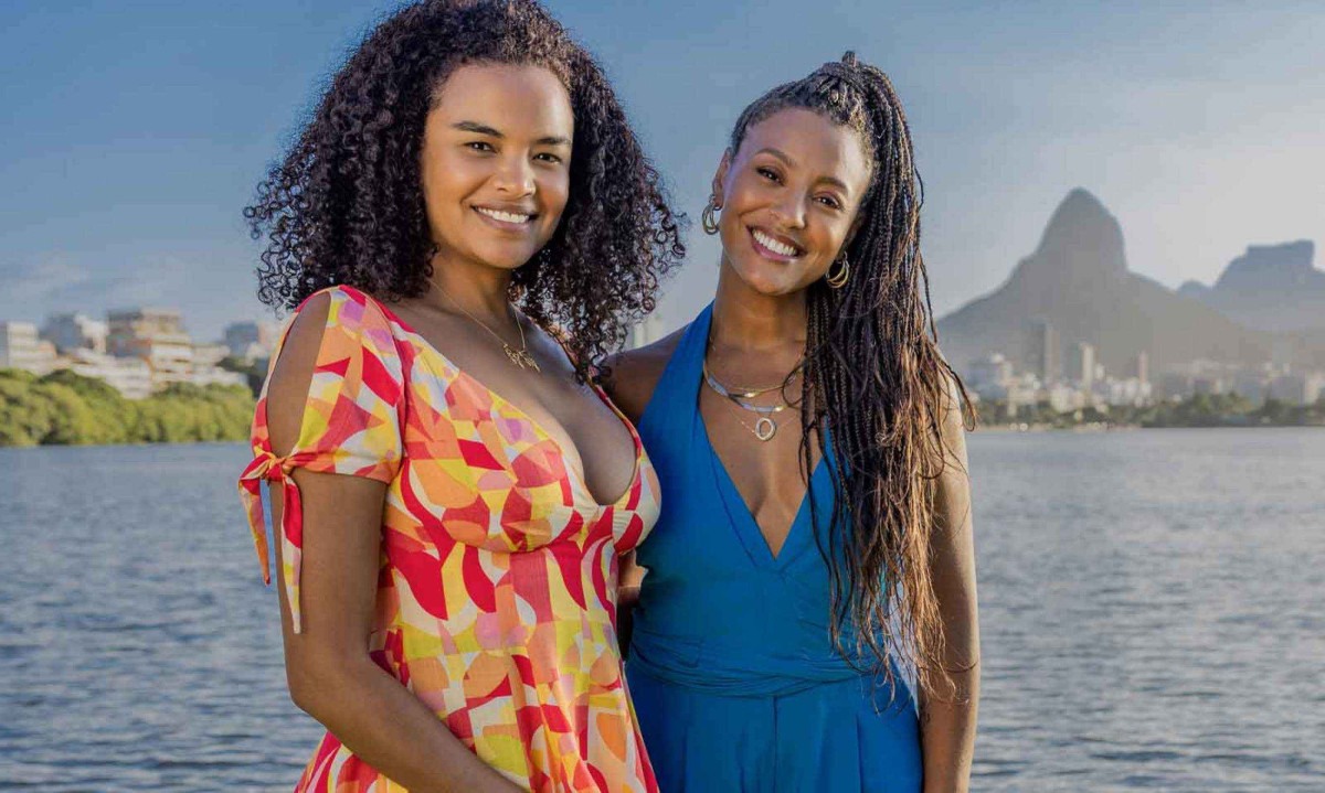 Lucy Ramos e Sheron Menezzes interpretam as amigas Juli e Bela em 'Por você'
- (crédito: Fábio Rocha/Globo)