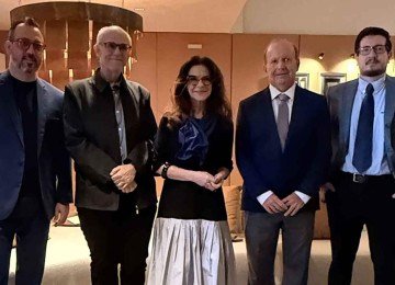  Eduardo Faleiro, Mozahir Salomão Bruck, Juliana Grillo, Carlos Barreto Ribas e Marcos Arrais e Silva -  (crédito: Isabela Teixeira da Costa/EM/D.A Press)