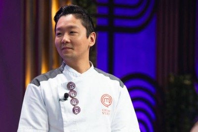 Chef César Yukio precisou ser internado e receber antibióticos intravenosos para tratar uma celulite pós-septal -  (crédito: Marcelinho Santos/Band/Divulgação)