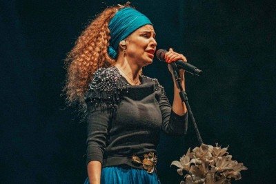 Vanessa da Mata se apresentou na final do 55&ordm; Festival Nacional da Can&ccedil;&atilde;o, em Boa Esperan&ccedil;a, em setembro de 2025 -  (crédito: Elton Di Oliveira/Divulga&ccedil;&atilde;o)