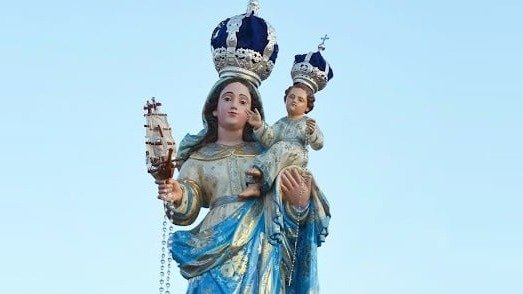 A imagem de Nossa Senhora da Boa Viagem, padroeira de Belo Horizonte, &eacute; o cerne da devo&ccedil;&atilde;o hist&oacute;rica e do feriado na capital mineira -  (crédito: Reprodu&ccedil;&atilde;o)