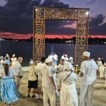 Fé e tradição: veja fotos da Festa de Iemanjá na Pampulha, em BH - Jair Amaral/EM/D.A.Press