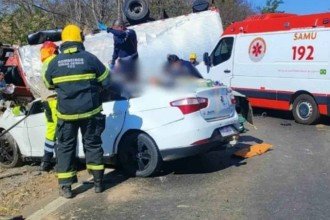 Acidente na MGC-122 deixa criança morta e três adultos feridos em Janaúba