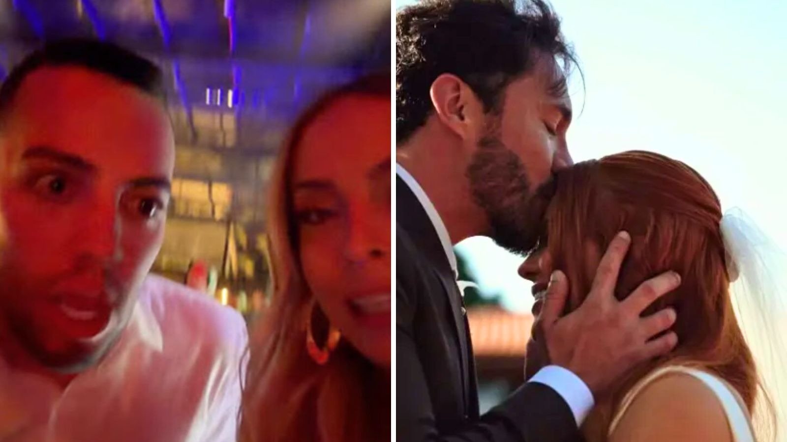 Lucas Rangel e Tata Estaniecki brincaram com o valor que deram na tradicional brincadeira do corte da gravata -  (crédito: Instagram / reprodu&ccedil;&atilde;o)