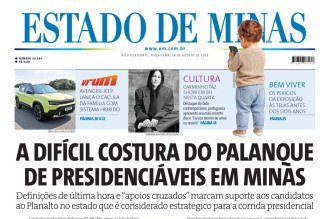 Capa impressa do Estado de Minas de 18/8/2026
