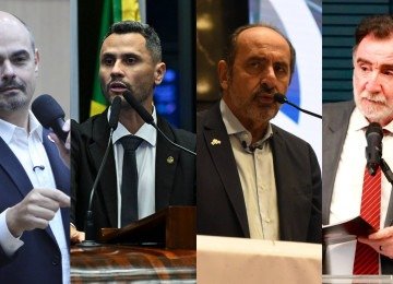 Confira a programação dos candidatos ao governo de MG nesta segunda-feira (17/8) -  (crédito: Edesio Ferreira / EM/D.A. Press | Jefferson Rudy / Agência Senado | Gladyston Rodrigues / EM/D.A. Press | Arquivo Pessoal)
