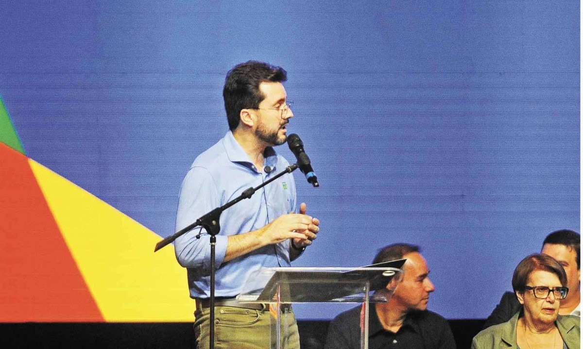 Luís Eduardo Falcão, candidato a vice-governador e coordenador de campanha do senador Cleitinho -  (crédito: Alexandre Guzanshe/EM/D.A Press – 11/12/25)