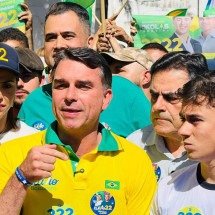 Flávio garante que vai ultrapassar Lula nas pesquisas na próxima semana - Ed&eacute;sio Ferreira/EM/D.A Press