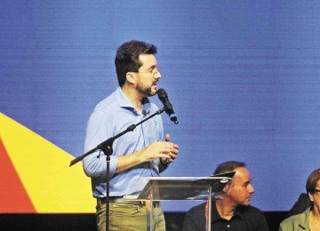 Luís Eduardo Falcão, candidato a vice-governador e coordenador de campanha do senador Cleitinho -  (crédito: Alexandre Guzanshe/EM/D.A Press – 11/12/25)