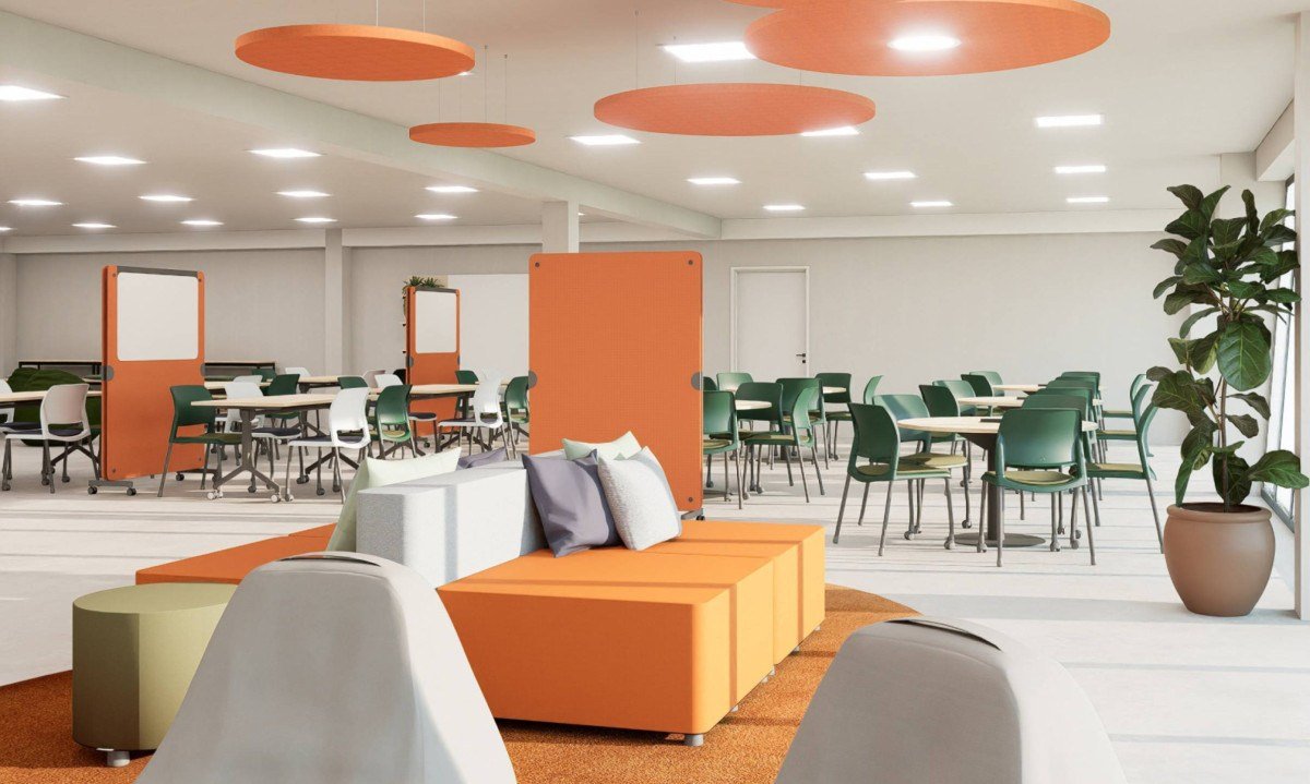 Como o mobiliário flexível transforma espaços de trabalho e educação - (crédito: PulseBrand)