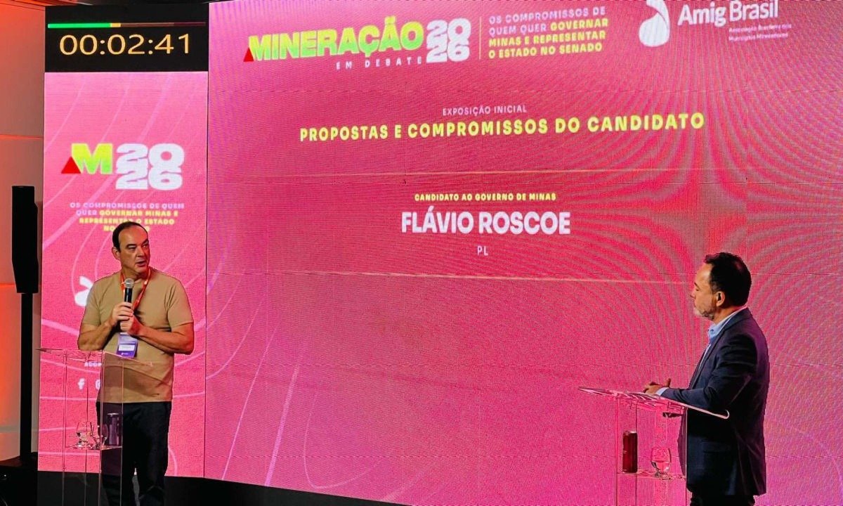 Flávio Roscoe participou do evento "Mineração em Debate" nesta quarta-feira (19/8) - (crédito: Edesio Ferreira/EM/D.A Press)
