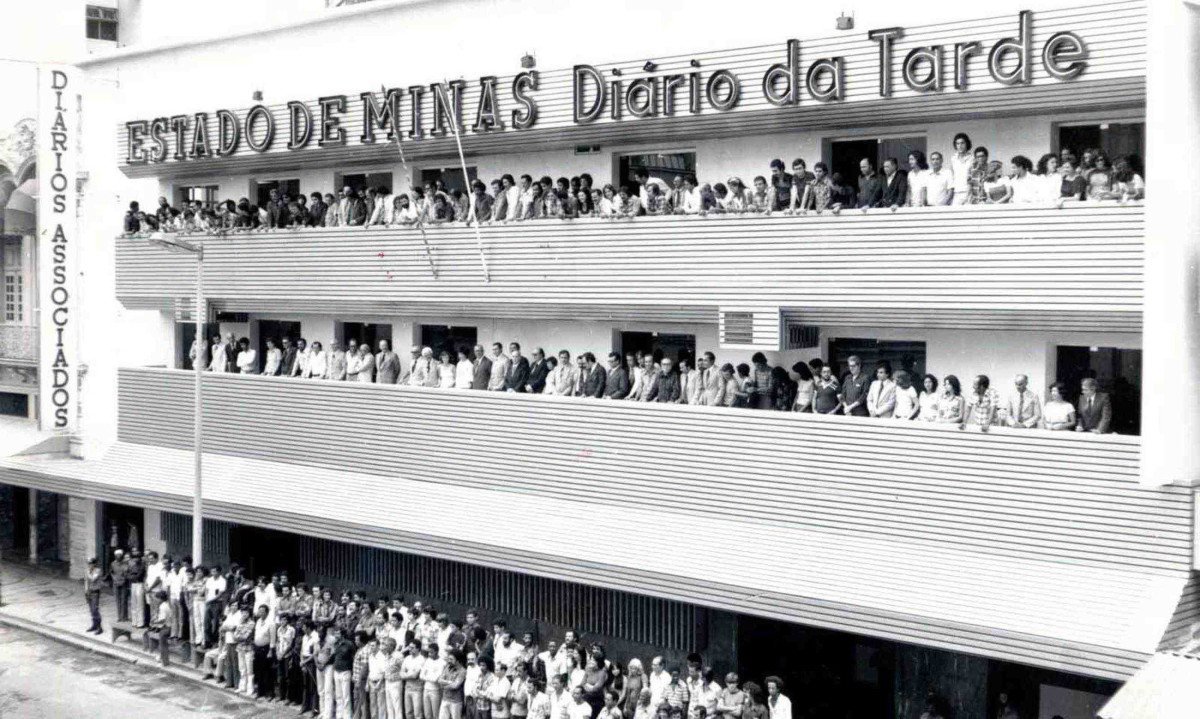 A fachada do prédio onde funcionava a sede do jornal 