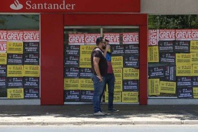 Greve dos bancários -  (crédito: Elza Fiúza/Agência Brasil)