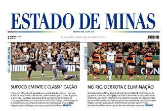 Confira a capa do Estado de Minas do dia 20/08/2026