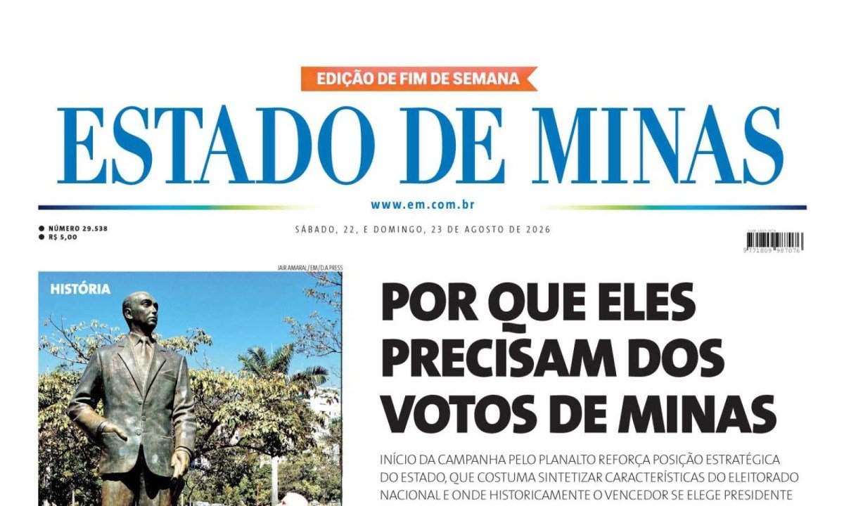 - (crédito: Capa do Estado de Minas)