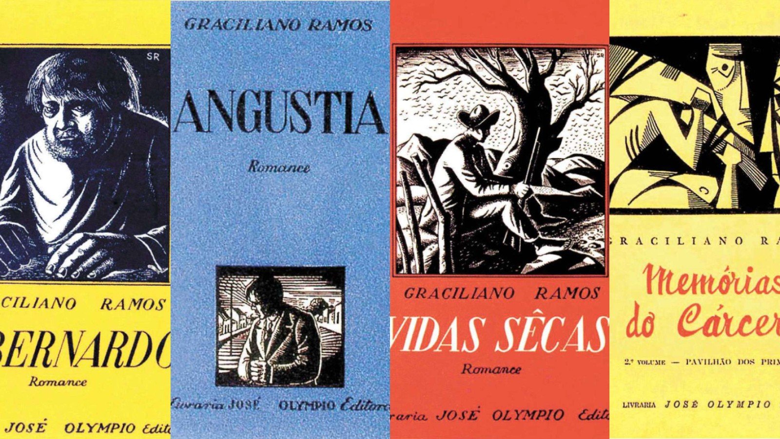 Capas dos livros de Graciliano Ramos