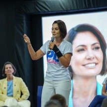 Michelle recorre contra suspensão de propaganda com Bolsonaro - Divulgação/PL Mulher