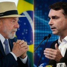 Lula e Flávio Bolsonaro empatam com 41% no 2º turno, indica Quaest - Ricardo Stuckert/PR-Minervino J&uacute;nior/CB-Montagem: Gemini