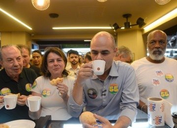 Governador Mateus Simões tenta a reeleição -  (crédito: Túlio Santos/EM/D.A. Press)