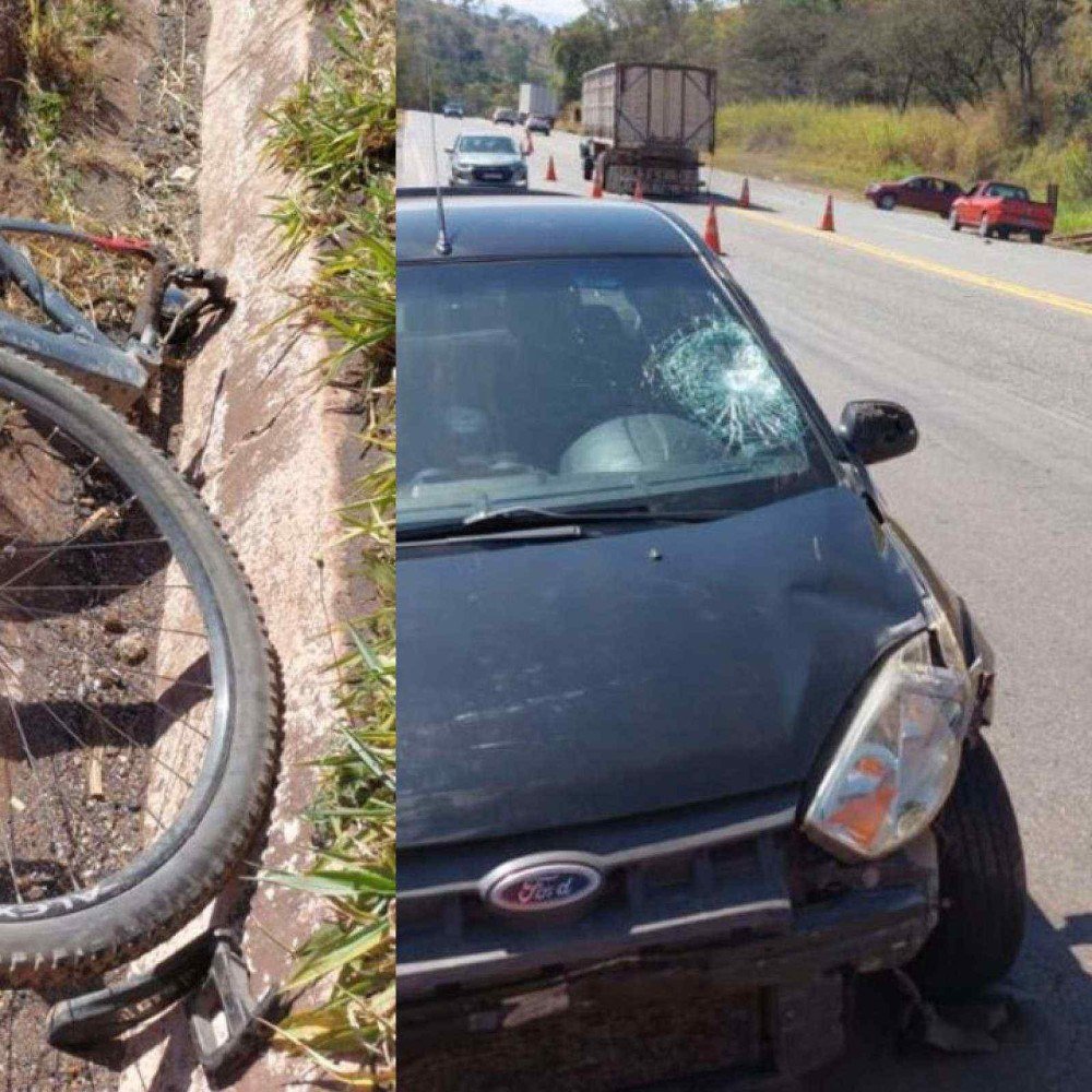 Ciclista tenta atravessar MG-050 é atingido por carro e morre em Itaúna