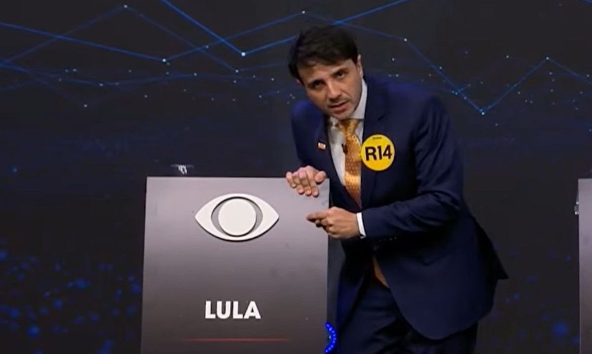 Renan Santos (Missão) diz, em debate da Band, que eleitor do Lula está sendo "canalha" - (crédito: Reprodução/TV Band)