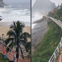 Ressaca com ondas de até 3 metros surpreende cariocas e força interdição de trecho da Ciclovia Tim Maia - Tupi