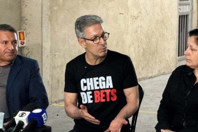 Desta vez, o candidato destacou o trabalho realizado por igrejas no acolhimento de famílias e pessoas afetadas pelo vício -  (crédito: Thiago Max/Divulgação)