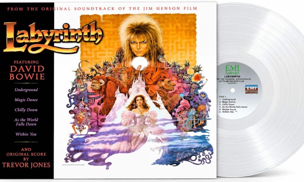 David Bowie: trilha sonora de 'Labyrinth' ganha edição especial de 40 anos em vinil cristalino -  (crédito: Universal Music / EMI America)