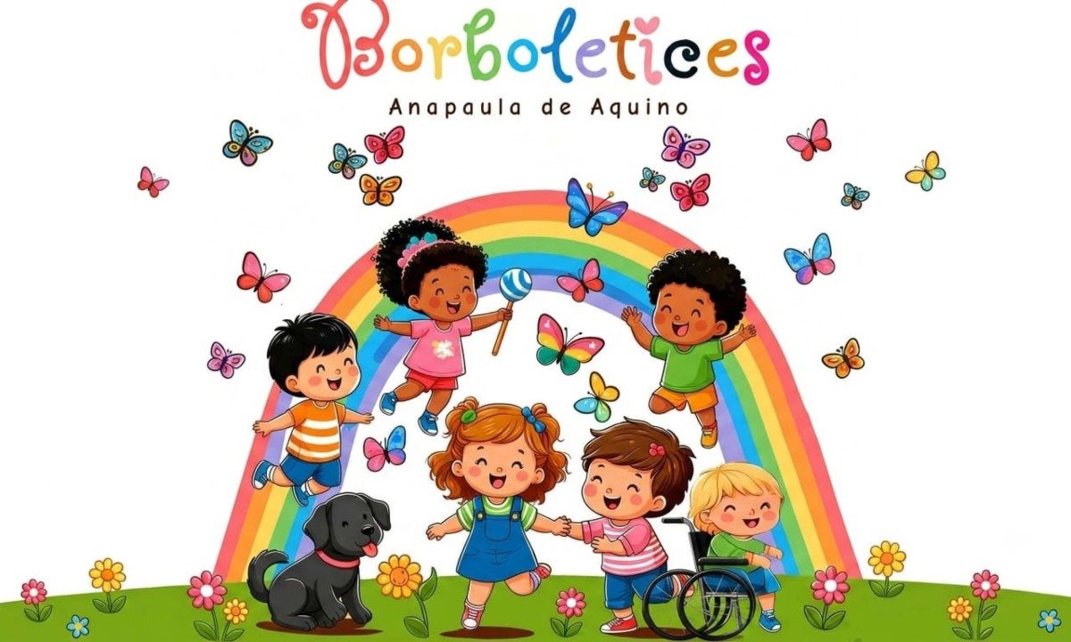 "Borboletices", de Anapaula de Aquino, apresenta poesias que buscam resgatar o universo da infância conectando preservação do meio ambiente e o poder da criação, aproximando as crianças da natureza e da imaginação - (crédito: Divulgação)