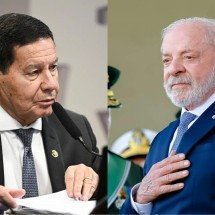 Lula faz pedido a Mourão, ex-vice de Bolsonaro, em cerimônia do Exército - Saulo Cruz/Agência Senado e Ricardo Stuckert