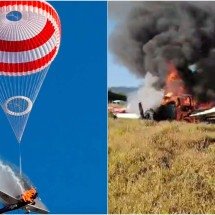 Queda de avião: FAB volta ao local para investigar acidente em Mateus Leme - Reprodução