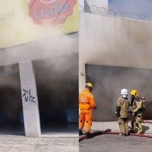 Incêndio de grandes proporções atinge loja de móveis no Bairro Rio Branco - Divulgação/CBMMG