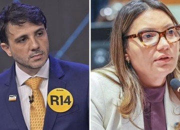Renan Santos e Janja Lula da Silva, figuras centrais na pol&ecirc;mica sobre as declara&ccedil;&otilde;es do candidato durante o debate presidencial. -  (crédito: Band / Claudio Kbene/Presid&ecirc;ncia da Rep&uacute;blica)