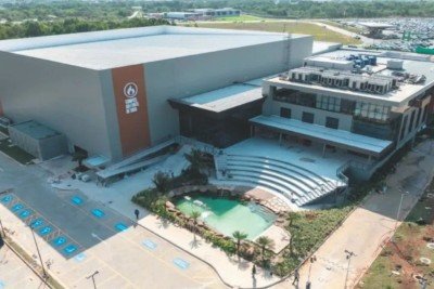 O megacampus da Assembleia de Deus Fonte de Vida em Vit&oacute;ria (ES) apresenta vasta estrutura com lago artificial para batismos -  (crédito: Divulga&ccedil;&atilde;o)