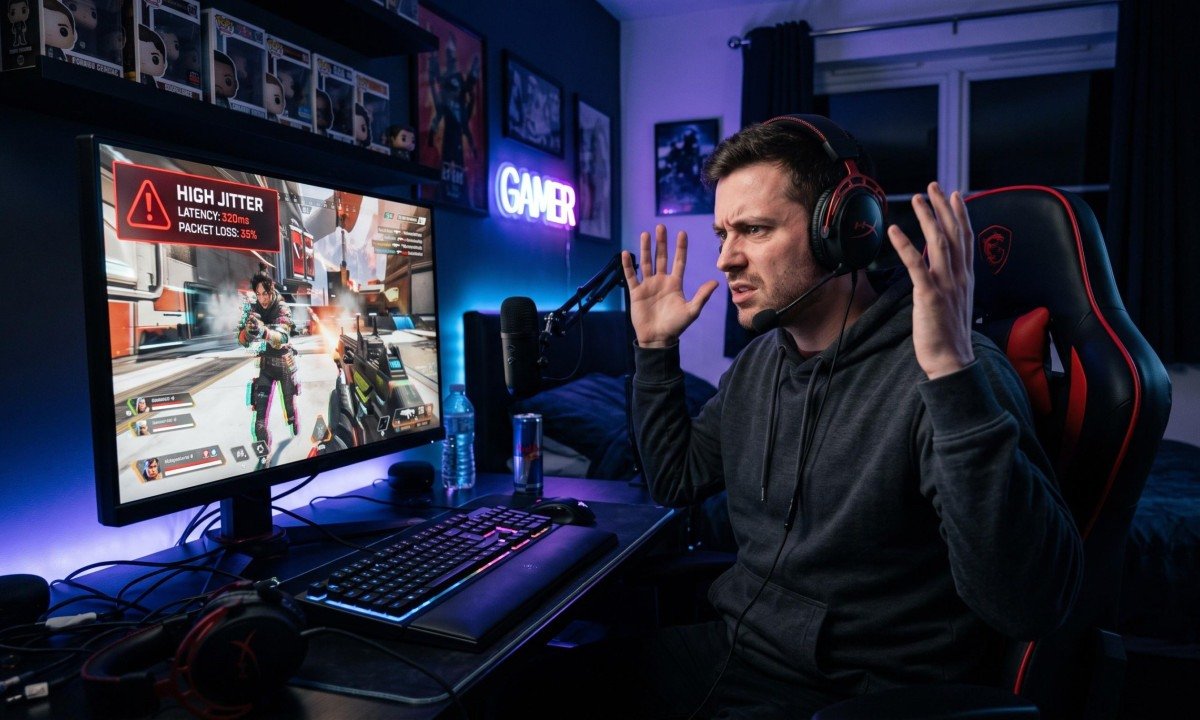 Jitter pode arruinar sua partida mesmo com ping baixo - (crédito: DINO)