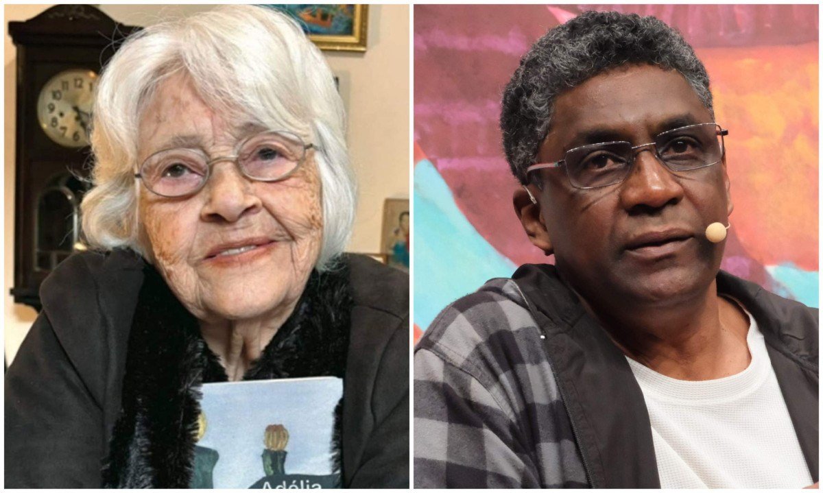 Adélia Prado e Edimilson de Almeida Pereira são semifinalistas do prêmio Oceanos - (crédito: Redes sociais/Reprodução e Walter Craveiro/Flip)