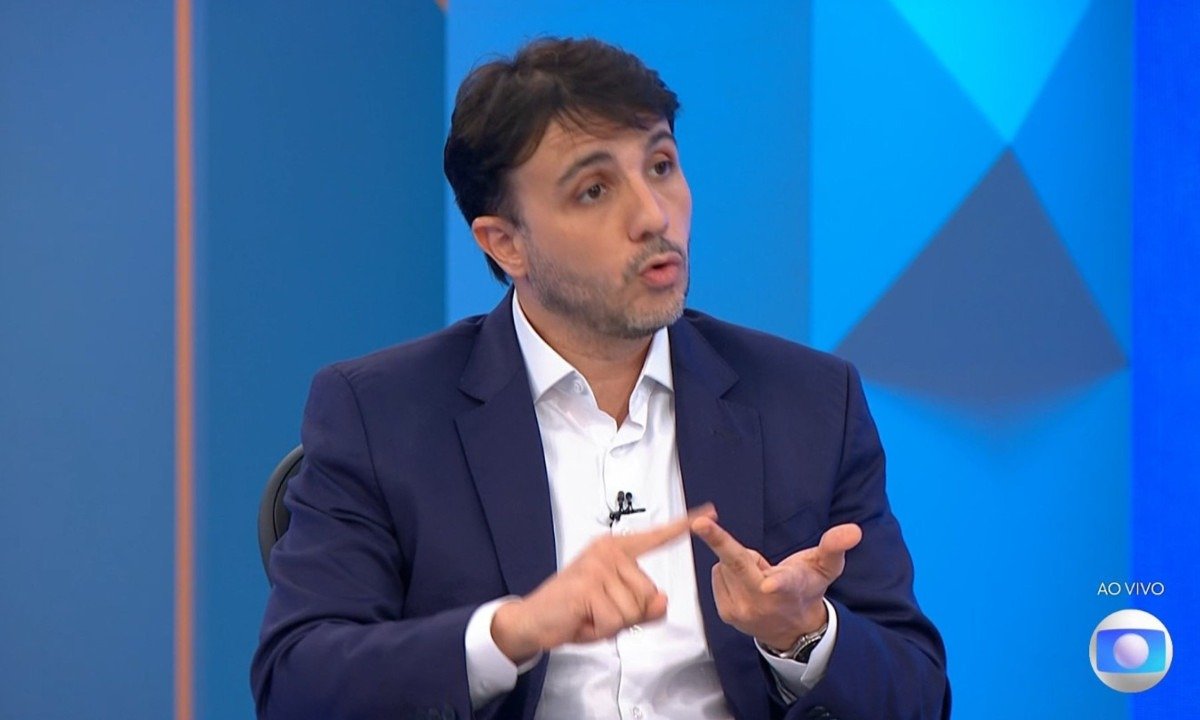 Renan Santos em entrevista nesta quarta-feira (26/8) - (crédito: Reprodução/TV Globo)