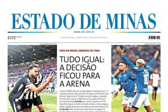 Capa impressa do Estado de Minas de 26/8/2026