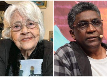 Adélia Prado e Edimilson de Almeida Pereira são semifinalistas do prêmio Oceanos  -  (crédito: Redes sociais/Reprodução e Walter Craveiro/Flip)