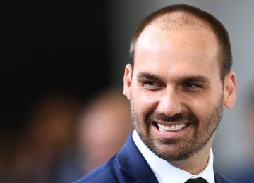 Ex-deputado federal publicou vídeo de ato político do pai, como se fosse o irmão -  (crédito: Evaristo Sá/AFP)
